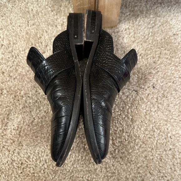 Freda Salvador Black Leather Keen Mule in black size 7 - Picture 4 of 6